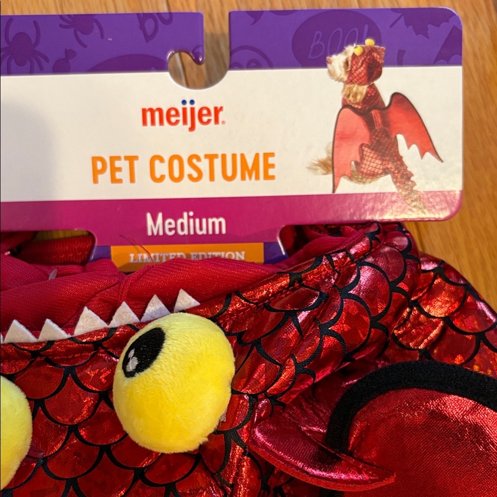 Red Dragon, Shark Harness Dog Costume - Picture 2 of 5